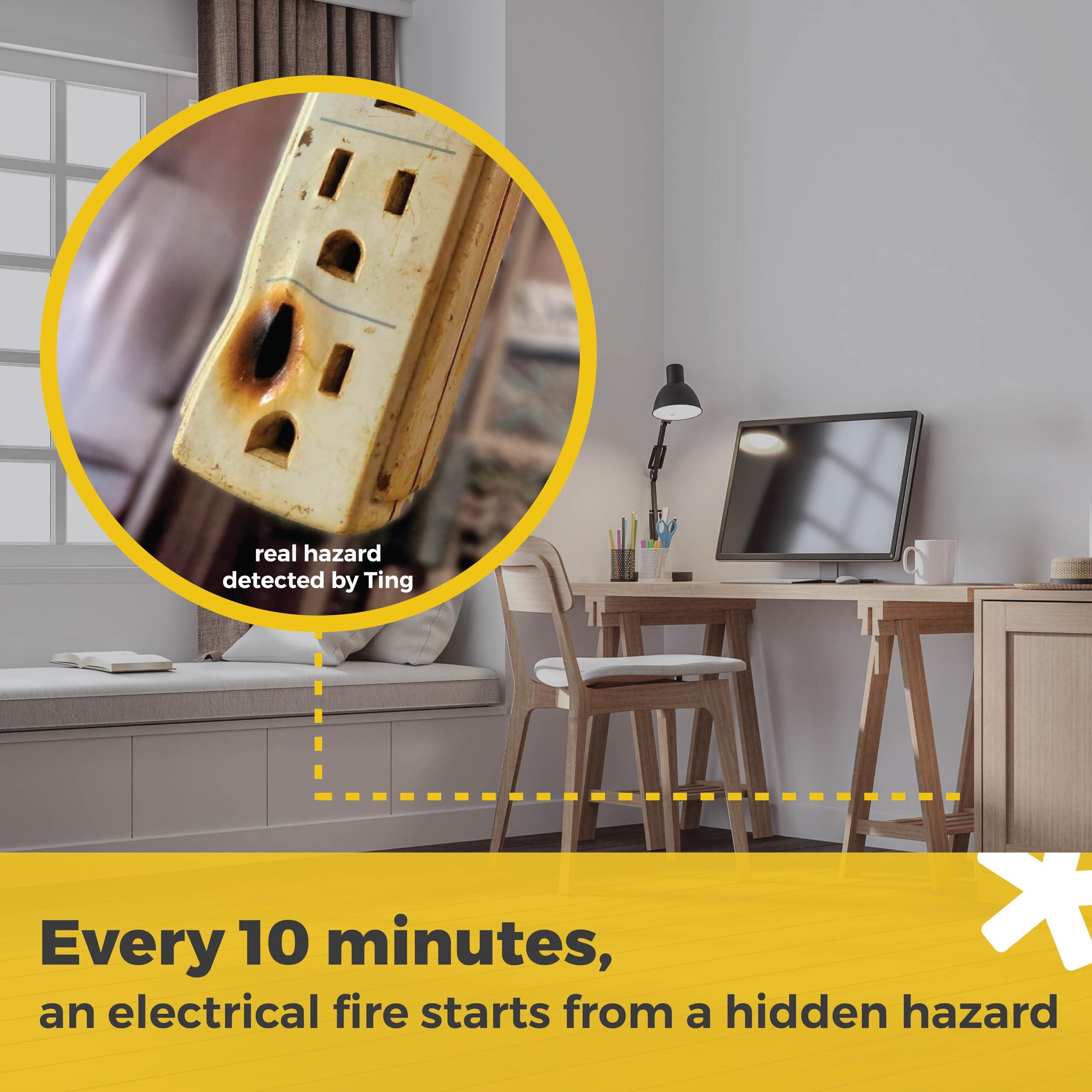 Ting Fire Ting Fire Ting Smart Fire Prevention Sensor & Service - Includes 12 Months of Required Service, Residential Use Only