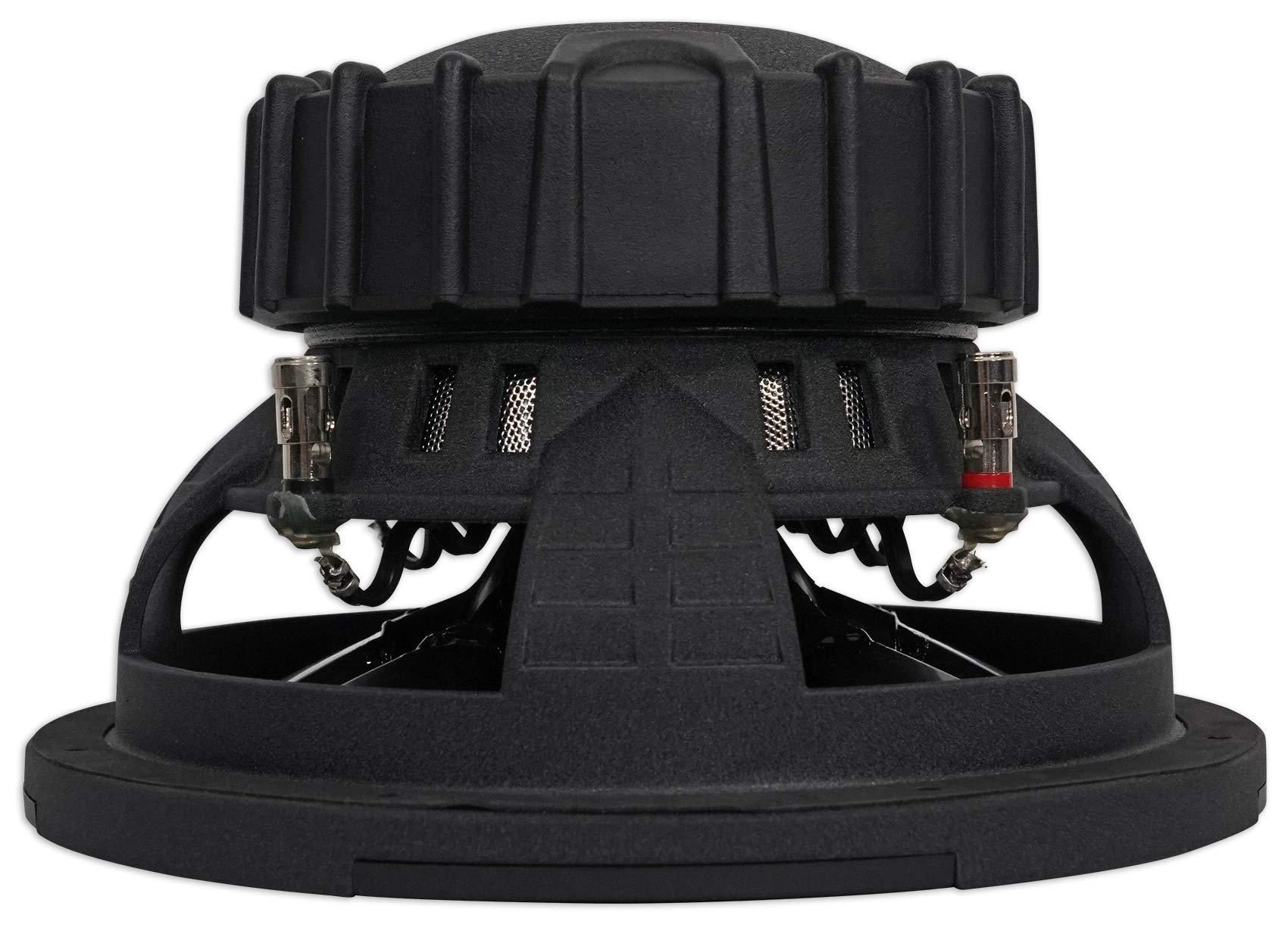 KICKER Kicker 44CVX104 Comp VX CVX 10\" 1200W Car Subwoofer Bundle with Rockville RSV10 Single Vented Subwoofer Enclosure Box and Single Sub Box Enclosure Installation Kit