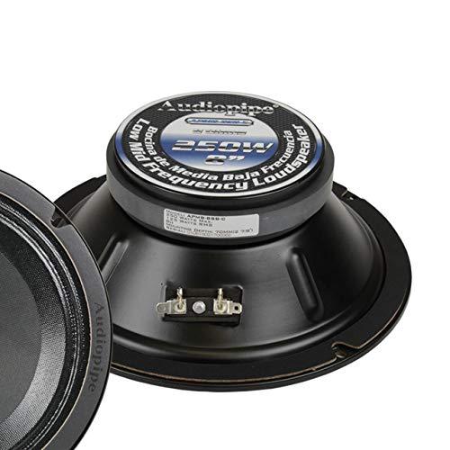 Audiopipe 2 Audiopipe APMB-8SB-C 8 Inch 250W Low Mid Frequency Midwoofer Car Loudspeakers