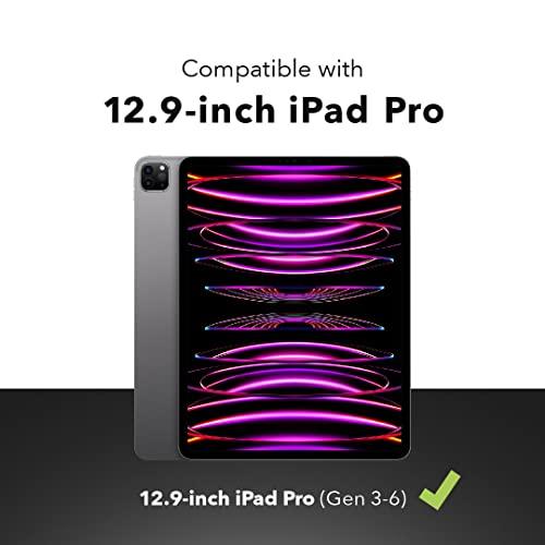 ZAGG ZAGG Pro Keys Detachable Case and Wireless Keyboard for Apple iPad Pro 12.9, Multi-Device Bluetooth Pairing, Backlit Laptop-Style Keys, Apple Pencil Holder, 6.6ft Drop Protection - Charcoal