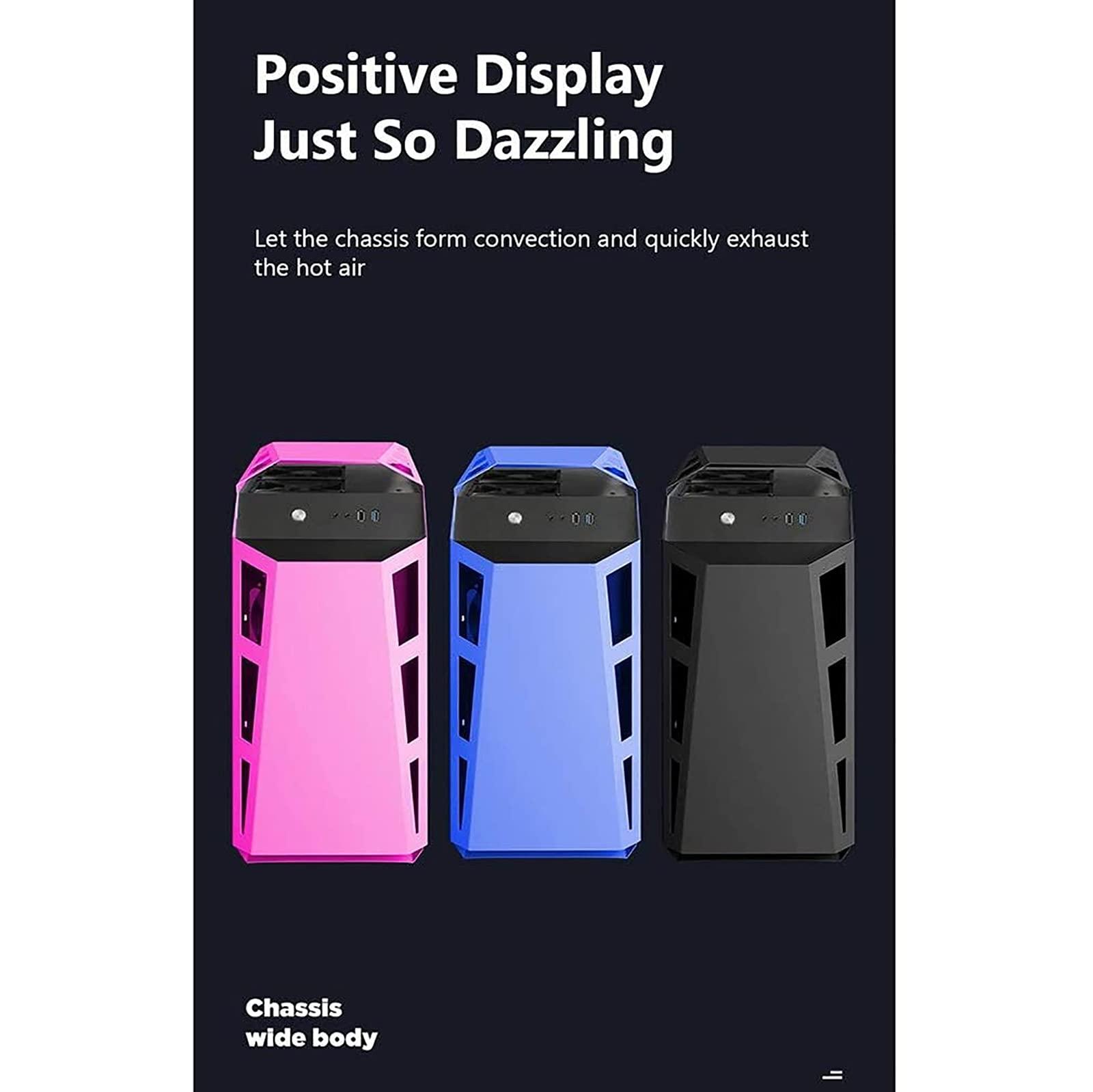 BBNB BBNB ATX Gaming Case - Micro ATX PC Case/ATX Computer Case - Mid Tower - Tempered Glass - Fan and Water Cooling Support (Black)