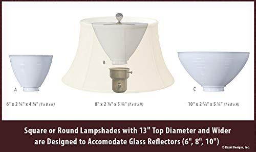 Royal Designs, Inc. Royal Designs Empire English Pleat Basic Lamp Shade, Beige, 11 x 18 x 12