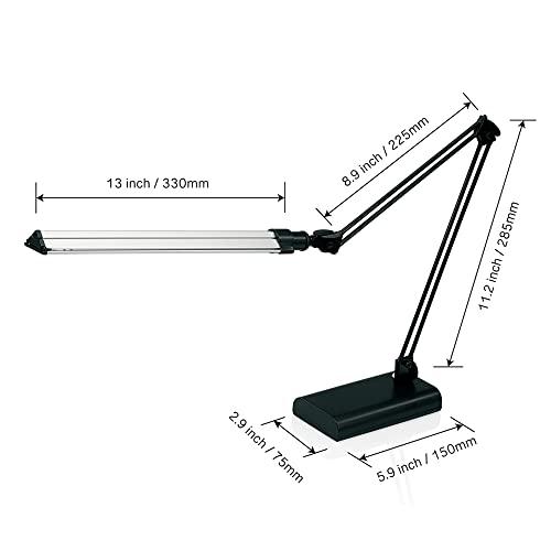 Realspace Realspace Architect Desk Lamp, Adjustable, 21-1/2\"H, Black/Silver