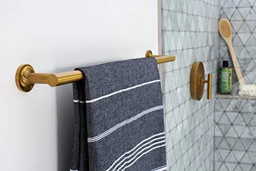 Kohler KOHLER Purist(R) 24\" Single Towel Bar, Vibrant Moderne Brushed Gold