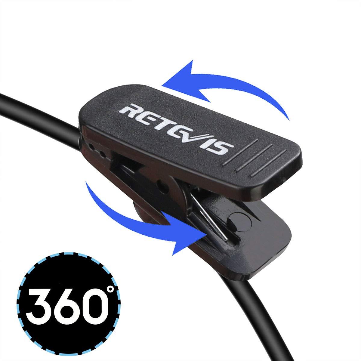 Retevis Retevis RT22 Walkie Talkies (6 Pack) with Headset (6 Pack), Rechargeable Hands Free Two Way Radios Bundle with Retevis RT22 Walkie Talkies Earpiece