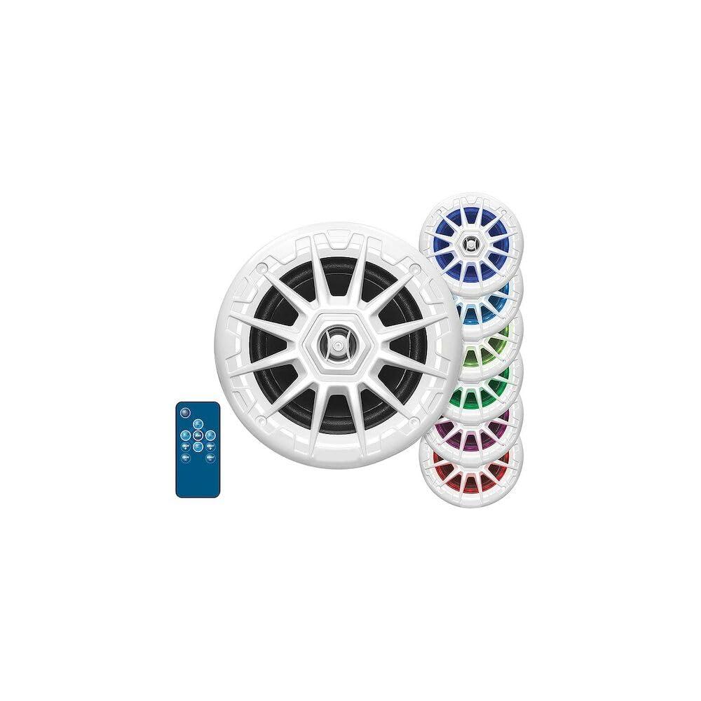 SEACHOICE Seachoice 5-1/4" 150 Watt, 2-Way LED Speakers, White