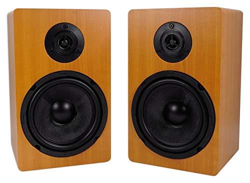 Rockville Rockville (2) RockShelf 64C 400w Wood 6.5"" Home Theater Bookshelf Speakers/4 Ohm (ROCKSHELF 64C V2)