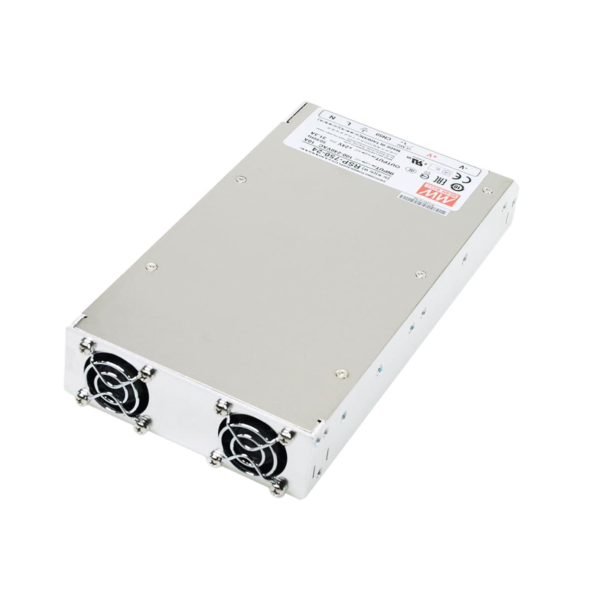 MEANWNVV Mean Well RSP 750W Switching Power Supply AC/DC Single Output RSP-750-5 5V 100A Slim Type Enclosed Power Supply Driver Transformer with PFC Function