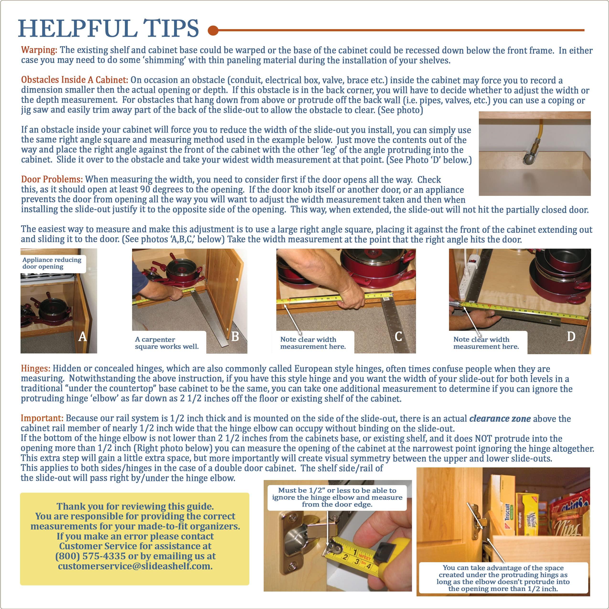 Slide-A-Shelf Slide-A-Shelf Made-to-Fit Slide-Out Shelf: Maple Wood Front with Full Extension Rail