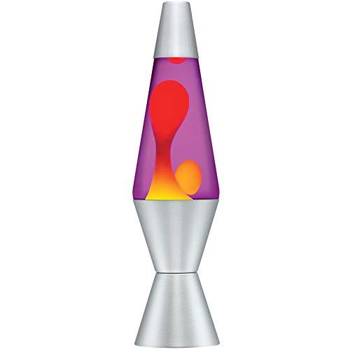 Lava Lamp Original Brand 20 oz - Yellow Wax with Purple Liquid image-1