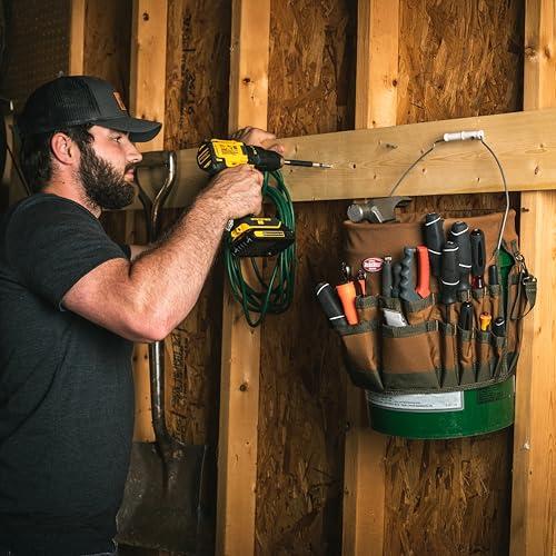 Bucket Boss Bucket Boss The Bucketeer Bucket Tool Organizer in Brown, 10030