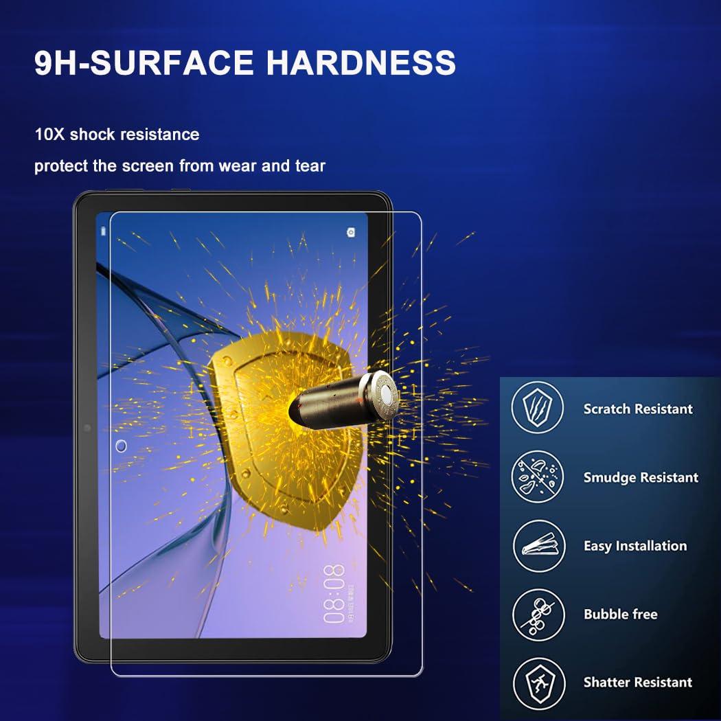 YINOVEEN 2Pack Tempered Glass Screen Protector for Lenovo Tab M10 Plus 3rd Gen 10.6 Inch 2022, Glass Screen Guard for 10.6 inch Lenovo Tab M10 Plus Gen 3 TB125FU TB128FU TB128XU 2022, 2.5D Radian, 9H Hardness