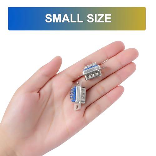 uxcell uxcell PC Accessories 25 Pcs DB9 Male Connector Dual Rows 9 Pin D-Sub Connector Solder Type Adapter Connectors