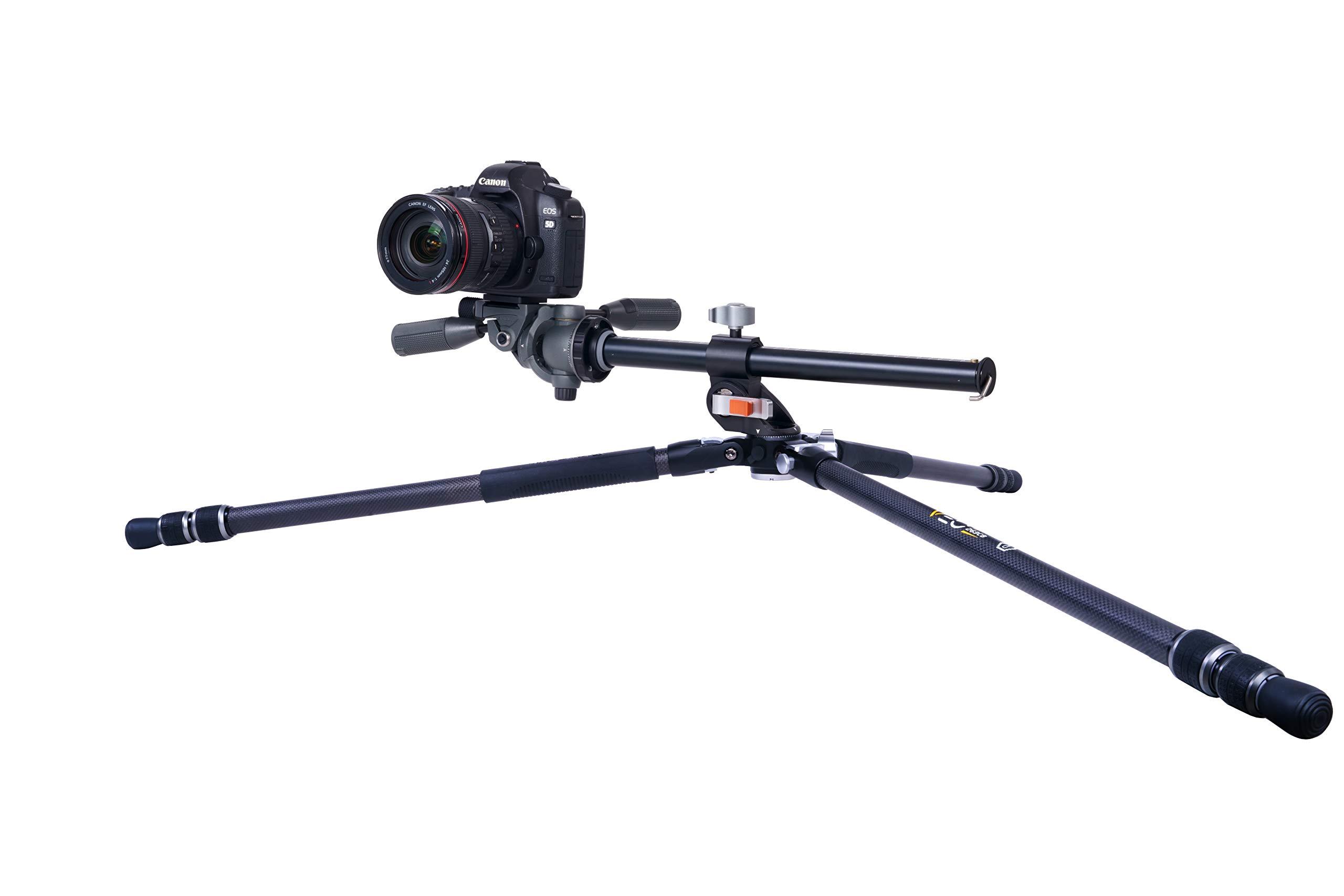 VANGUARD Vanguard VEO3+263CP Carbon Fiber Tripod with Panhead and Multi-Angle Center Column for Overhead Shots