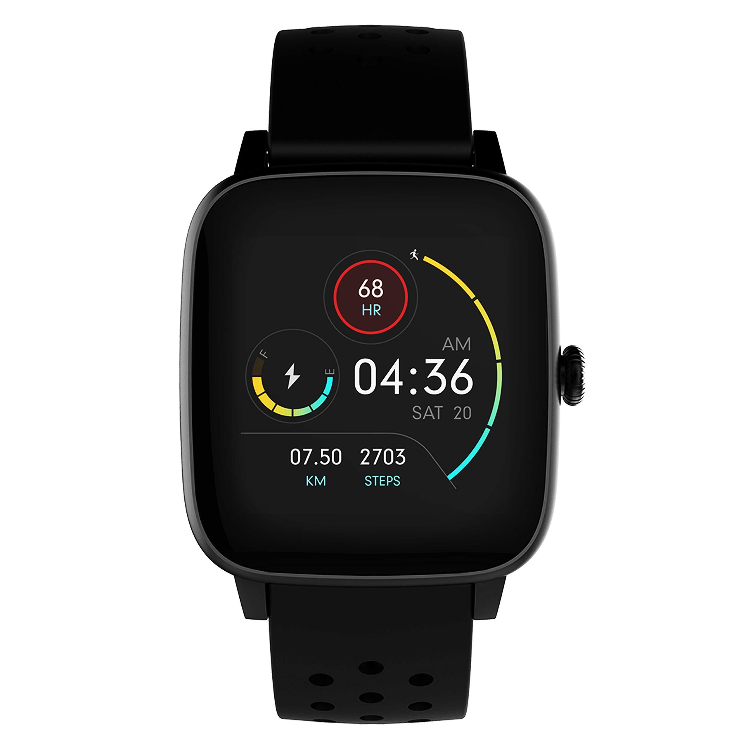 Supersonic Supersonic SC-175SWT 1.4-inch HD Touch Screen Smartwatch with Body Temperature Monitor, Health Monitoring, 100+ Watch Faces, Multi-Sport Tracking, IP68 Waterproof for Android and iOS iPhone
