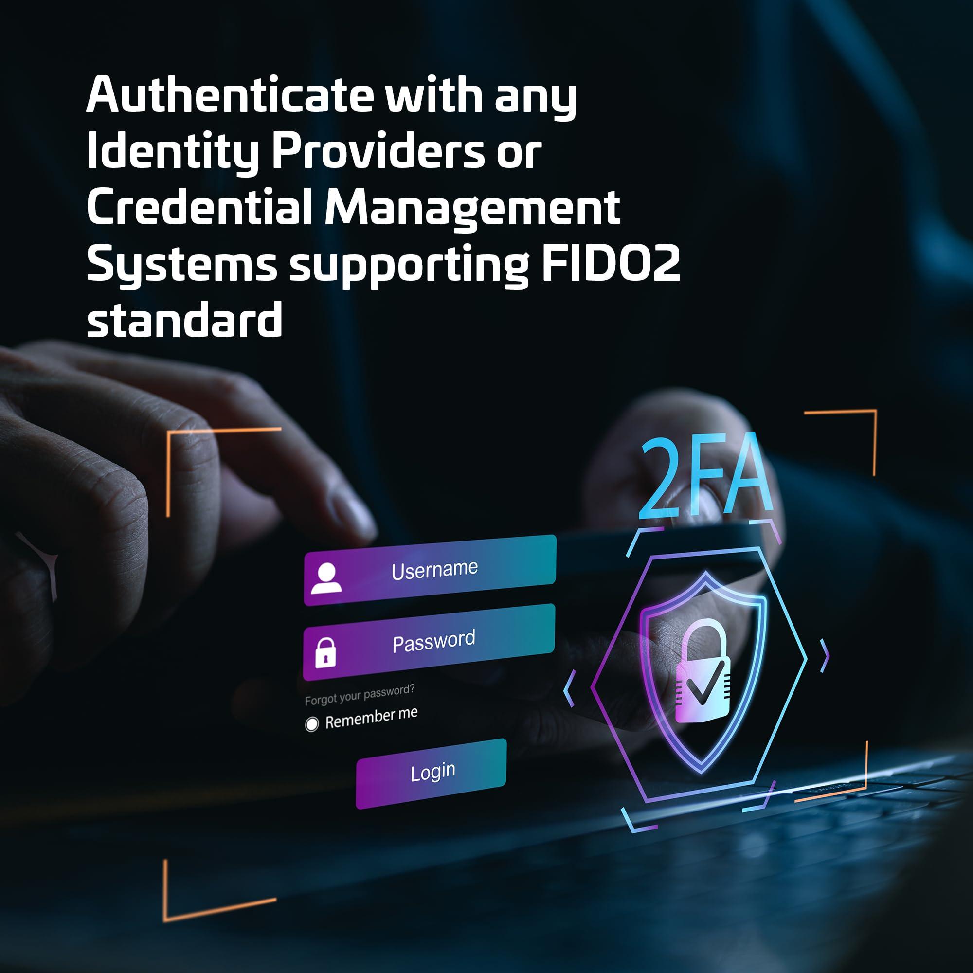 Thales Thales - SafeNet eToken FIDO - FIDO2 Certified Security Key - Passwordless Phishing-Resistant Authentication for Web Apps, Devices & Desktops - USB-A