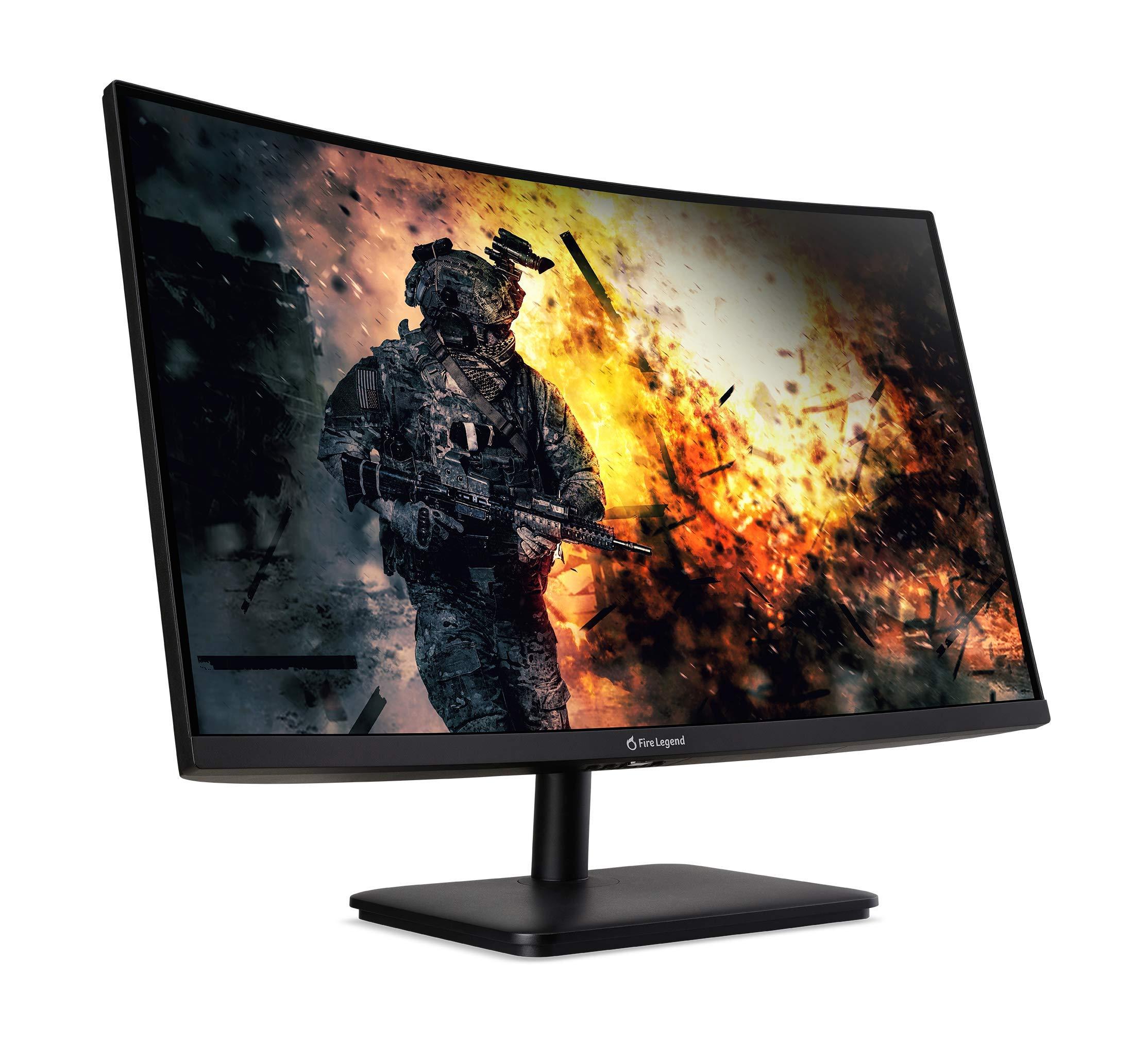AOPEN AOPEN by Acer 27HC5R bmiix 27\" 1500R Curved Zero-Frame Full HD (1920 x 1080) Gaming Monitor | AMD FreeSync Technology | Up to 75Hz | 1ms | 2 x HDMI Ports & 1 x VGA Port