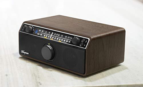 Sangean Sangean WR-12BT AM/FM/Bluetooth/AUX-In Stereo Analog Wooden Cabinet Radio (Dark Walnut)