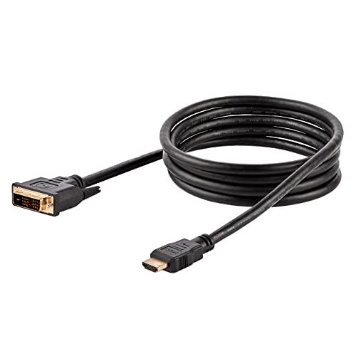 StarTech.com StarTech.com 6ft (1.8m) HDMI to DVI Cable, DVI-D to HDMI Display Cable (1920x1200p), 10 Pack, Black, 19 Pin HDMI to DVI-D Cable Adapter M/M, Digital Monitor Cable, DVI to HDMI Cord (HDMIDVIMM610PK)