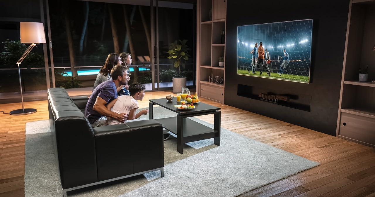 Stellar Mounts Ultra Slim Flat TV Wall Mount Bracket for Samsung AU8000 55" UHD 4K HDR Hospitality TV - HG55AU800NFXZA - Low 1.4" Profile Design, Heavy Duty Steel, Flush to Wall, Simple Install