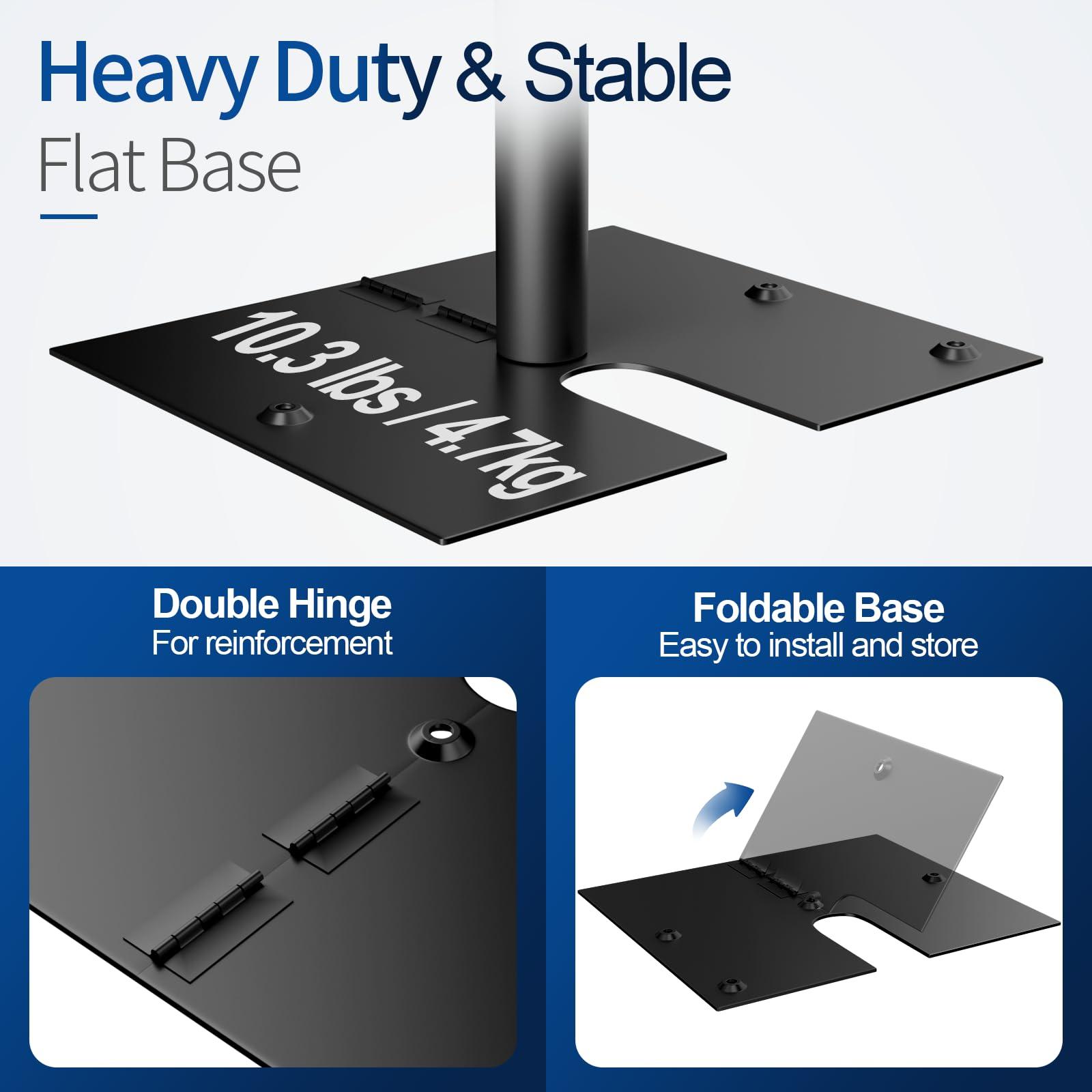 Qoolfoto Qoolfoto Pipe and Drape Backdrop Stand, 10x10ft Heavy Duty Adjustable Background Frame with Metal Base, Back Drop Holder for Parties Photography Wedding Photoshoot Decoration - Black