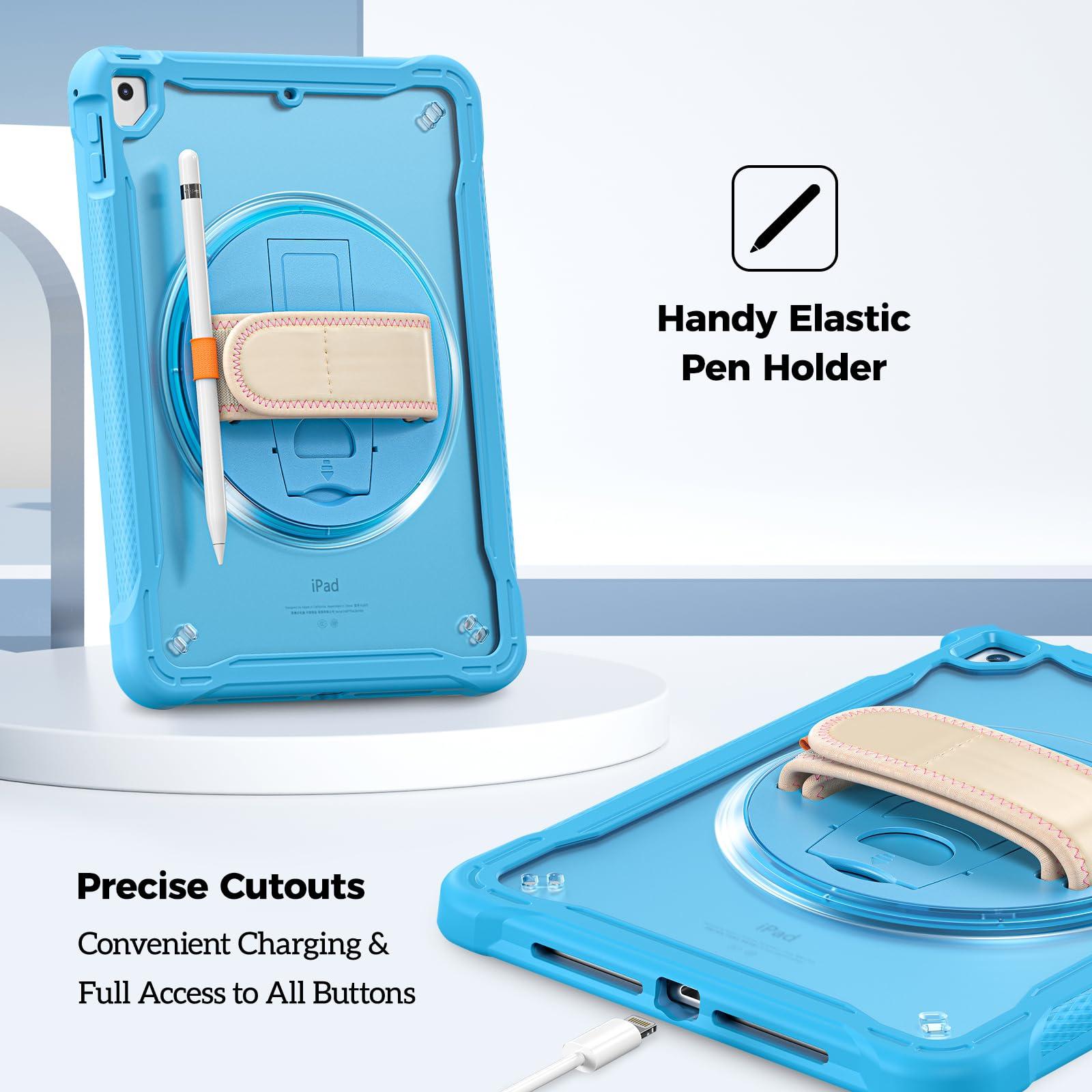 ProCase Keyboard Case Bundle with Rugged Case for iPad 9.7 Inch 5th 6th Gen/iPad Air 2 / iPad Pro 9.7