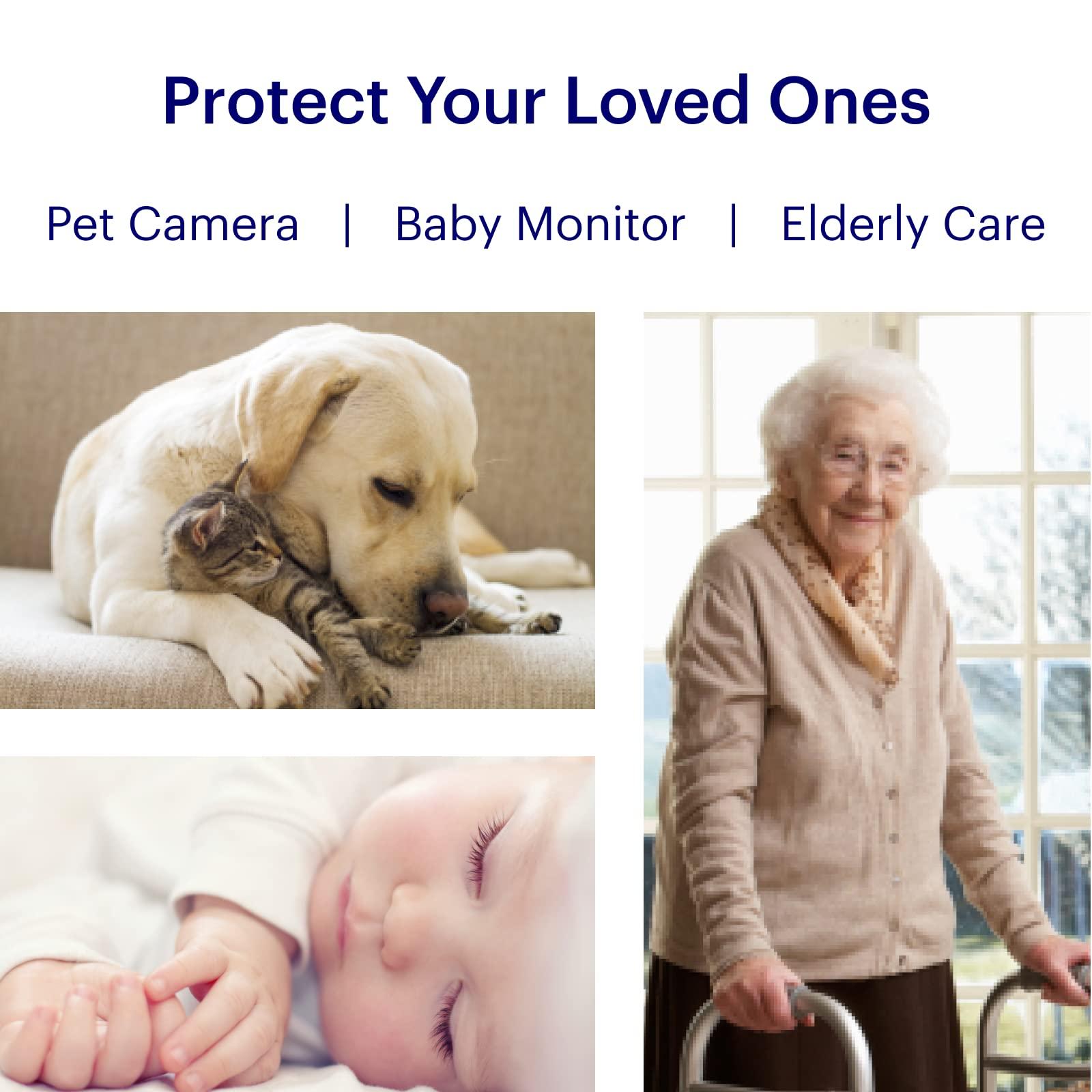 Canary Canary Pro Indoor Home Security Camera + 1 yr Premium Service incl. WiFi 24/7 Watch Live, 30-day Cloud Recording, Smart Alerts, Siren, Climate Monitor, Two-way Talk, Night Vision & more smart features