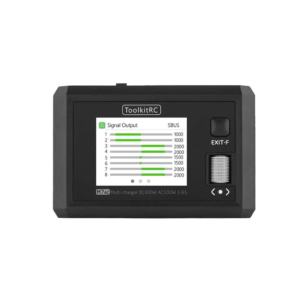 ToolkitRC ToolkitRC M7AC 100W AC/300W DC 15A 2-6S Multi-Function AC Smart Balance Charger - Black