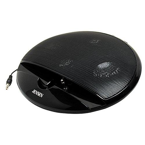Jensen JENSEN SMPS-125 Portable Stereo Speaker For iPod/iPhone, MP3, Tablet, and Smartphone Black