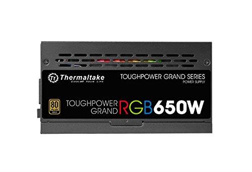 Thermaltake Thermaltake Toughpower Grand RGB 650W 80+ Gold Smart Zero 256-Color RGB Fan Fully Modular Power Supply 10 YR Warranty PS-TPG-0650FPCGUS-R