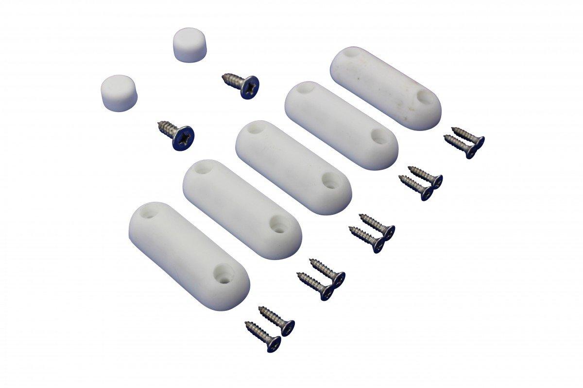 Renovators Supply Manufacturing Renovators Supply Manufacturing Toilet Seat Bumper, 7 White Silicone Toilet Seat Bumpers