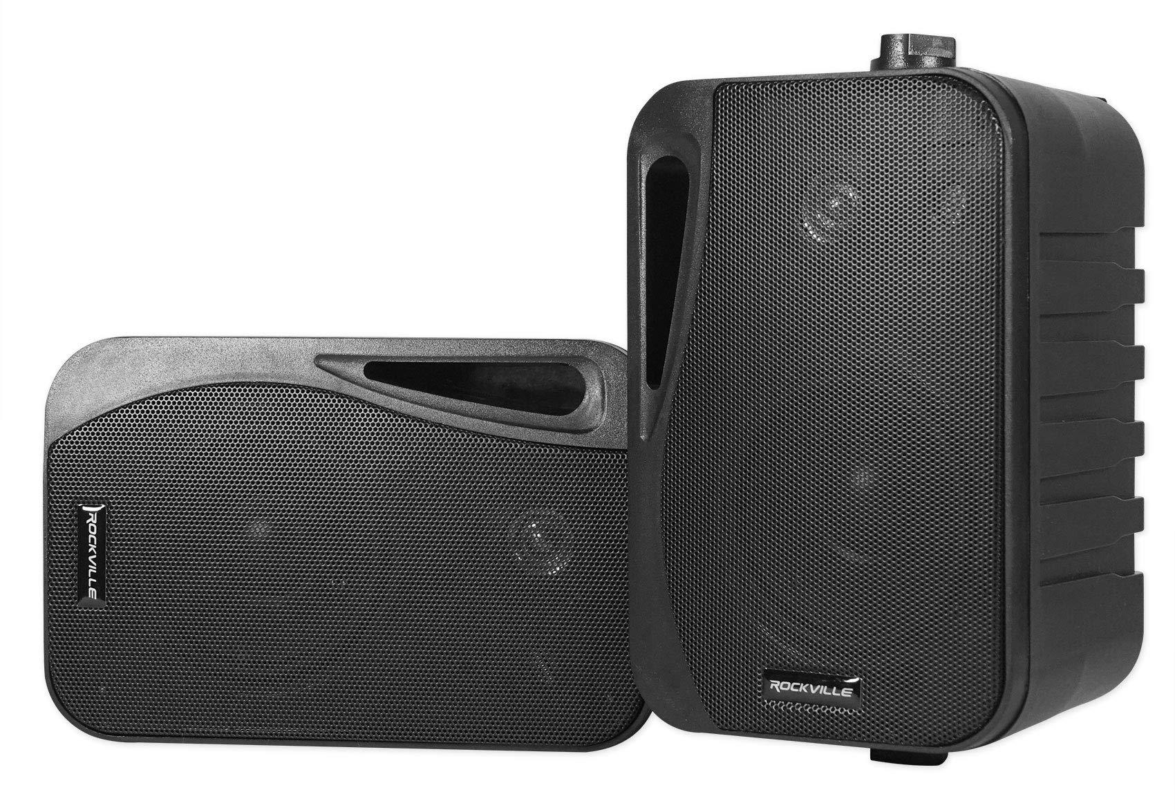 Rockville Rockville (10) HP4S-8 Black 4" Outdoor/Indoor Home Theater Swivel Speakers