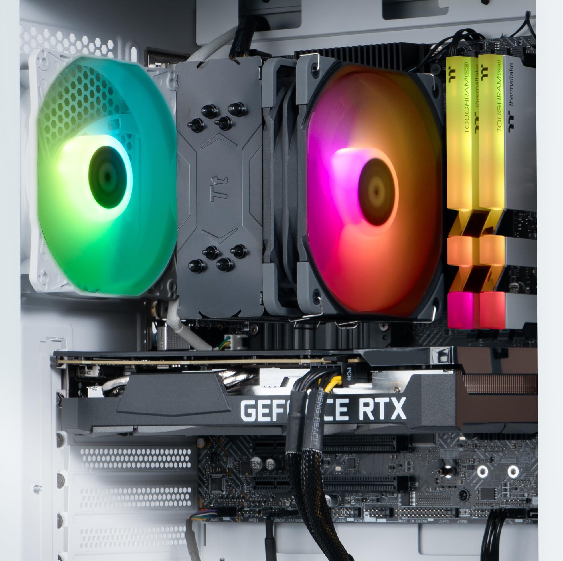 Thermaltake Thermaltake LCGS Quartz i350 R4 Gaming Desktop (Intel Core i5-12400F, 3600Mhz 16GB RGB Memory, NVIDIA GeForce RTX 3050, 1TB NVMe M.2) S2QT-B66R-350-LCS,White