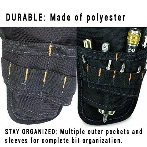 Custom Leathercraft CLC Custom Leathercraft 5023 Deluxe Cordless Poly Drill Holster, Black