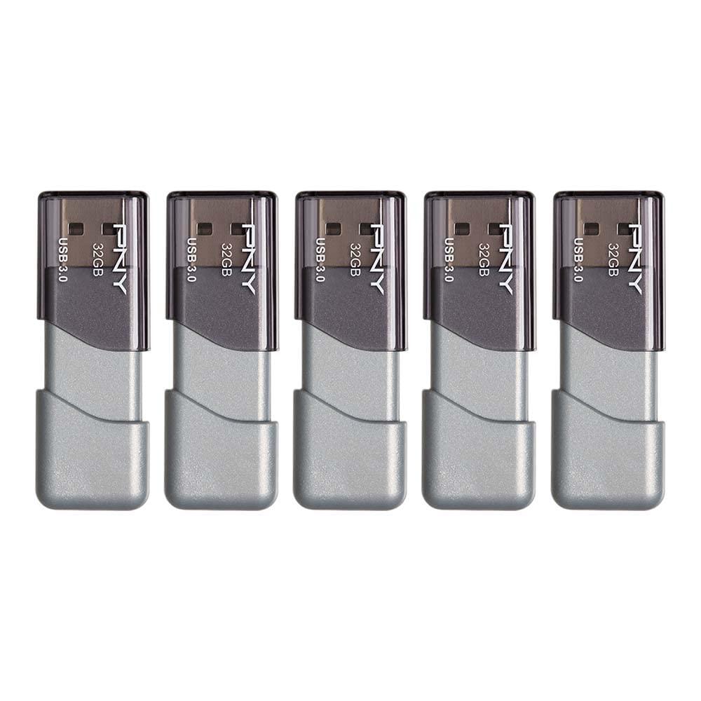 PNY PNY 64GB Turbo Attach 3 USB 3.0 Flash Drive 3-Pack & 32GB Turbo Attache 3 USB 3.0 Flash Drive 5-Pack