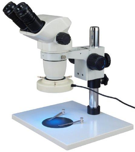 OMAX OMAX 6.7X-45X Zoom Binocular Stereo Microscope with 80 LED Ring Light