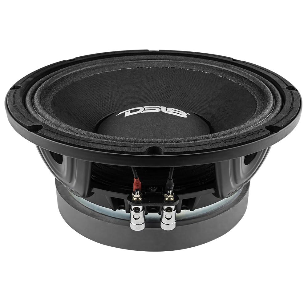 DS18 DS18 10XL1400-8 PRO XL 10" Mid-Range Loudspeaker 700 Watts Rms 8 Ohm 3.5" Voice Coil Dual Layers for High-Performance Midrange Speaker for Car/Truck Stereo Sound System