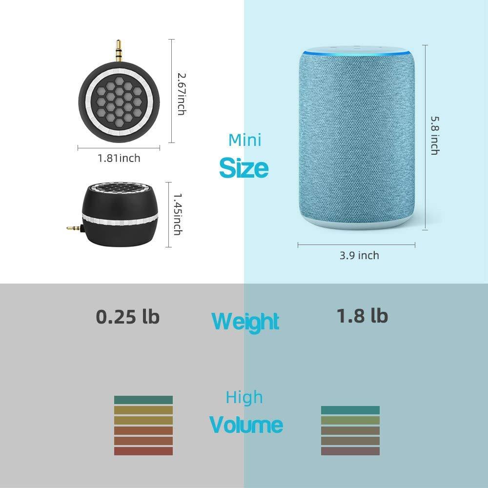 FIYAPOO FIYAPOO Mini Portable Speaker, 3W Mobile Phone Speaker Line-in Speaker with 3.5mm AUX Audio Interface for Smartphone/Tablet/Computer