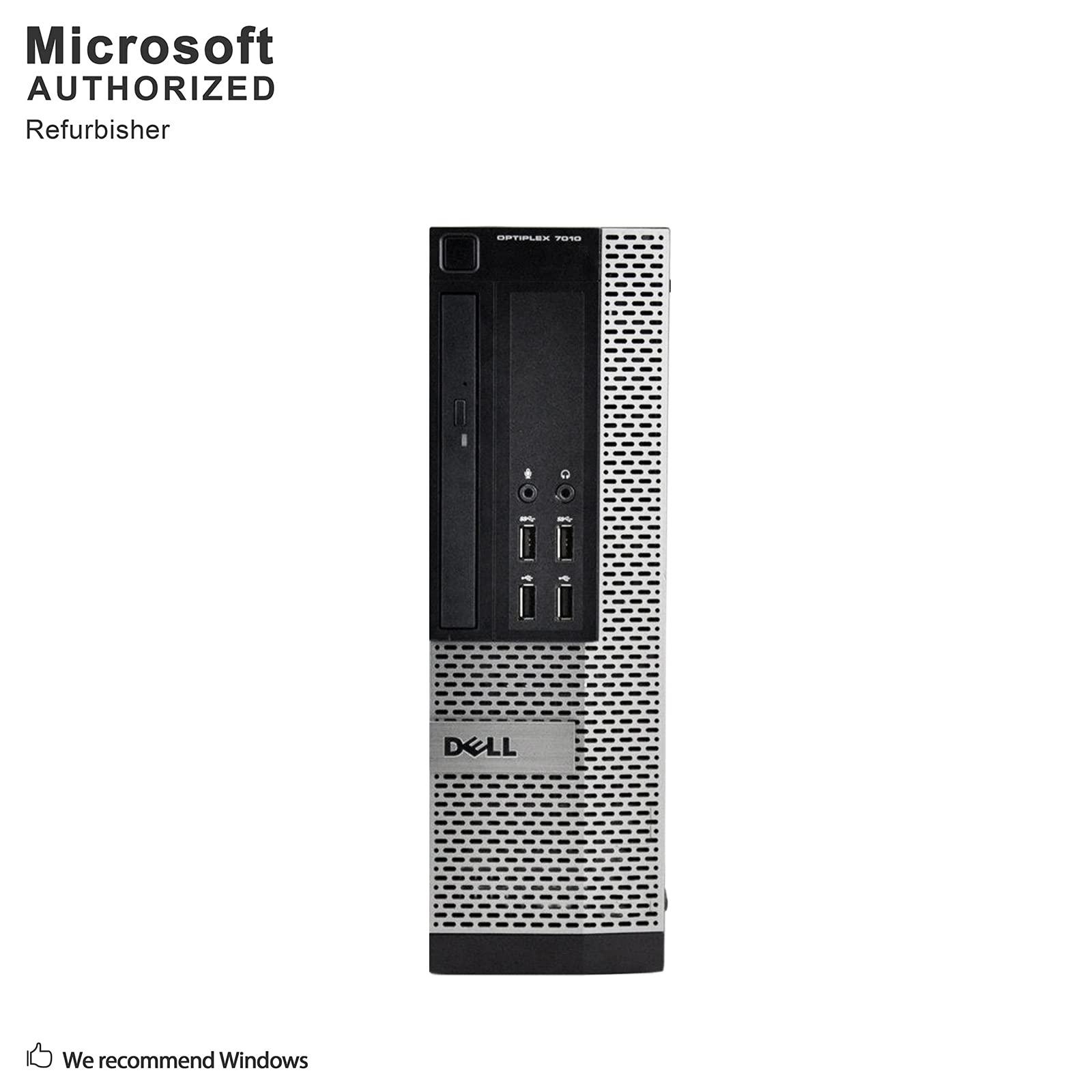 Dell DELL Optiplex 7010 SFF Business Desktop Computer PC (Intel i7-3770 3.4GHz Processor, 16GB DDR3, 240GB SSD, Windows 10 Professional) (Renewed)