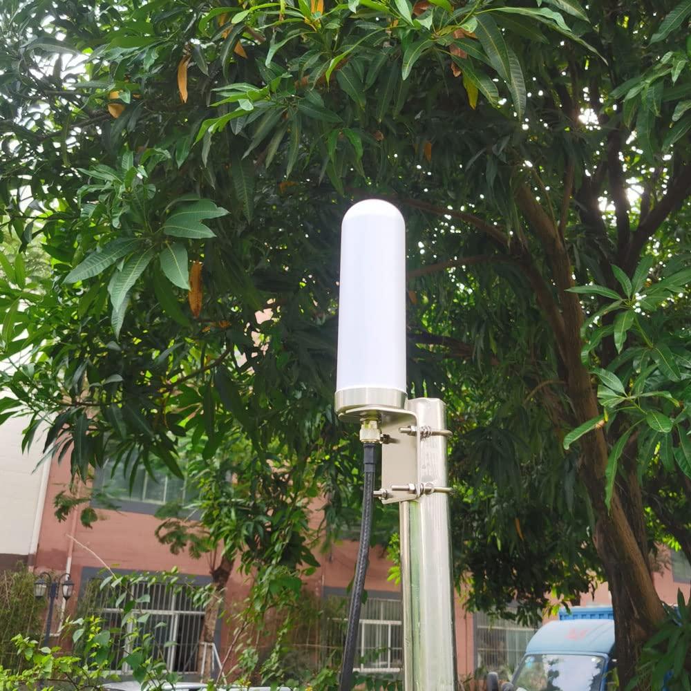 SIGNALPLUS 5G 4G LTE Antennas Outdoor Omni Directional Cellular 5G WiFi Antenna Long Range SMA N Male ts9 Antenna 4G LTE External Wide Band 698-6000MHz 10dBi with Cable Pole (Full Kit)