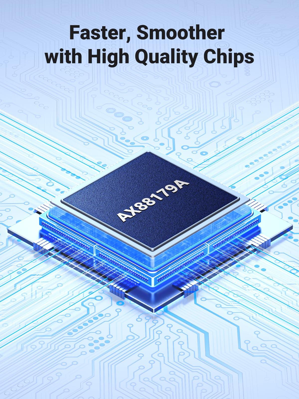 UGREEN UGREEN USB to Ethernet Adapter, 1000Mbps Ethernet Adapter with USB 3.0, Driver Free, RJ45 LAN Network Adapter Compatible with Nintendo Switch, Laptop, PC, MacBook, Windows, macOS, Linux