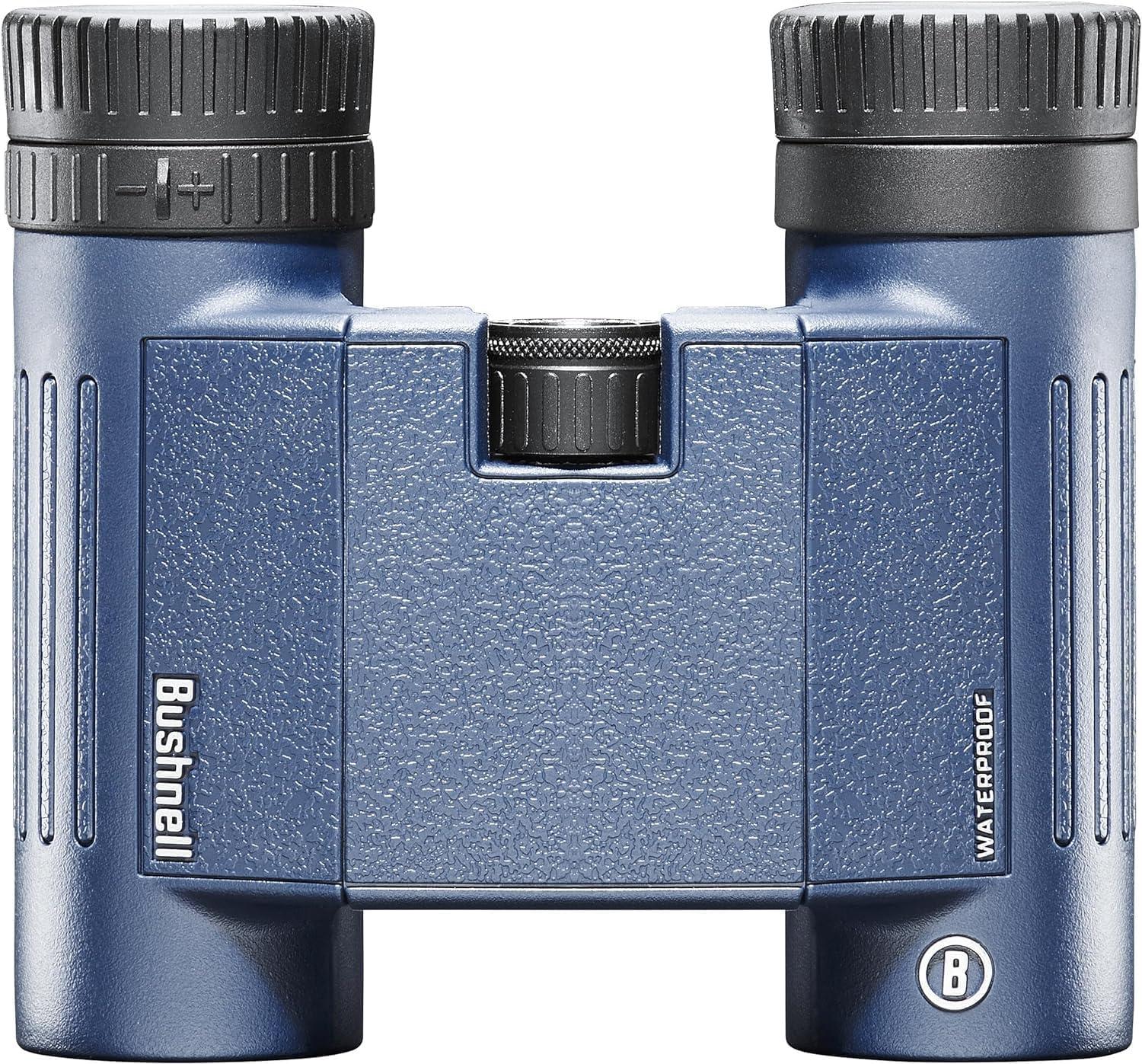 Bushnell Bushnell H2O 8x25mm Binoculars, Waterproof and Fogproof Binoculars for Boating, Hiking, and Camping + Harness + Microfiber Cleaning Cloth