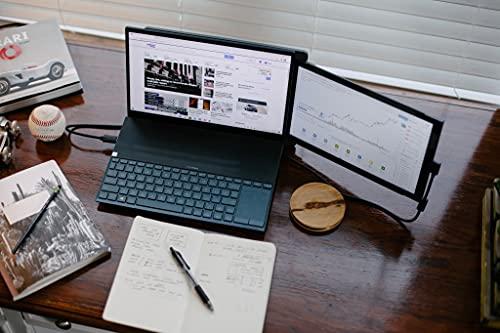 Duex Portable Monitor for Laptops, New Mobile Pixels Duex Plus 13.3" Full HD IPS Dual Laptop Monitor, USB C/USB A Plug and Play Laptop Screen Extender,Windows/Mac/Android/Switch Compatible (Duex Plus)