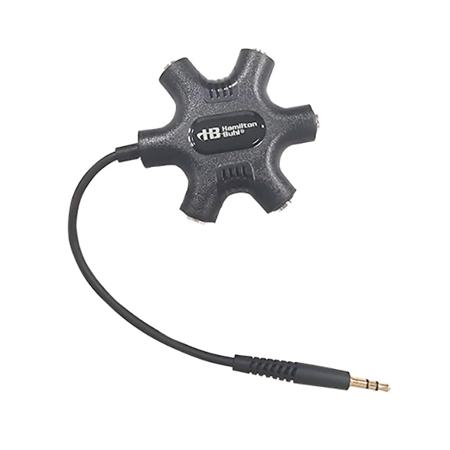 HamiltonBuhl HamiltonBuhl Galaxy Econo-Line of Sack-O-Phones with 5 Purple Personal-Sized Headphones, Starfish Jackbox and Carry Bag