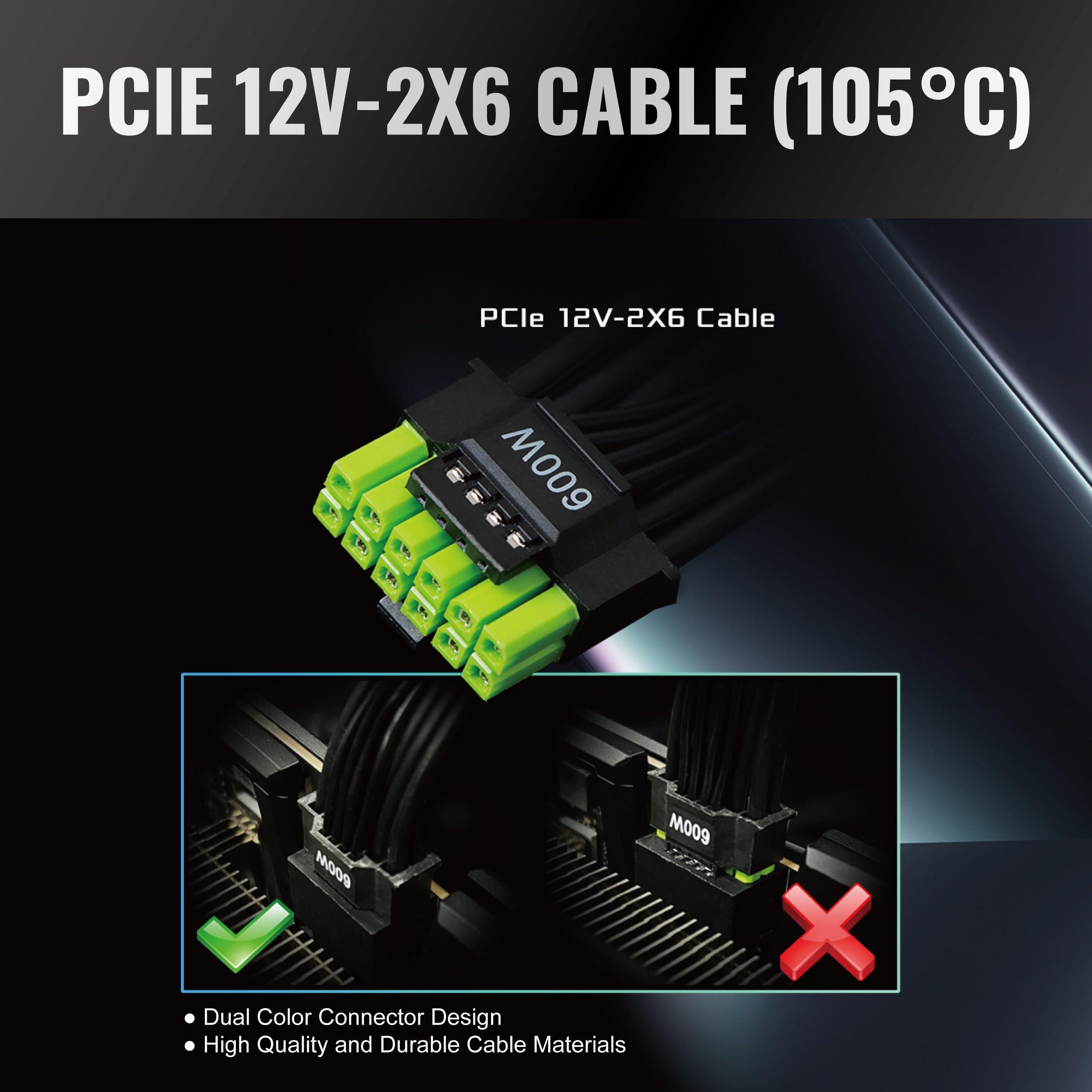 ASRock ASRock Steel Legend SL-850G 850W 80 Plus Gold & Cybenetics Platinum Full Modular Power Supply ATX3.1 PCIe5.1 Ready with Dual Color 12V-2x6 Cable 10 Years Warranty 135 mm FDB Fan Japanese Capacitor