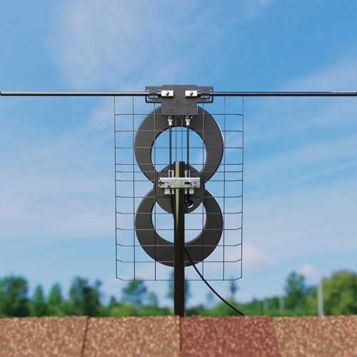 Antennas Direct Antennas Direct ClearStream 2V Indoor Outdoor TV Antenna UHF VHF Multi-Directional, 60+ Mile Range, 4K 8K UHD, NEXTGEN TV w/ Reflector, 20-inch Mast