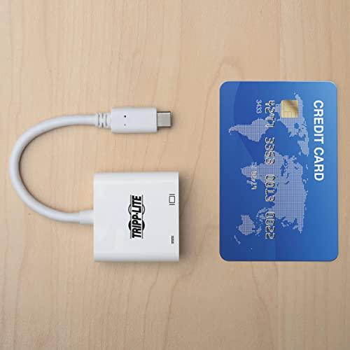Tripp Lite Tripp Lite USB-C to DisplayPort Adapter Cable, USB C to DP Converter Cable with Equalizer, 8K UHD, HDR, PD Charging 60W, 6in, White (U444-06N-DP8WC)