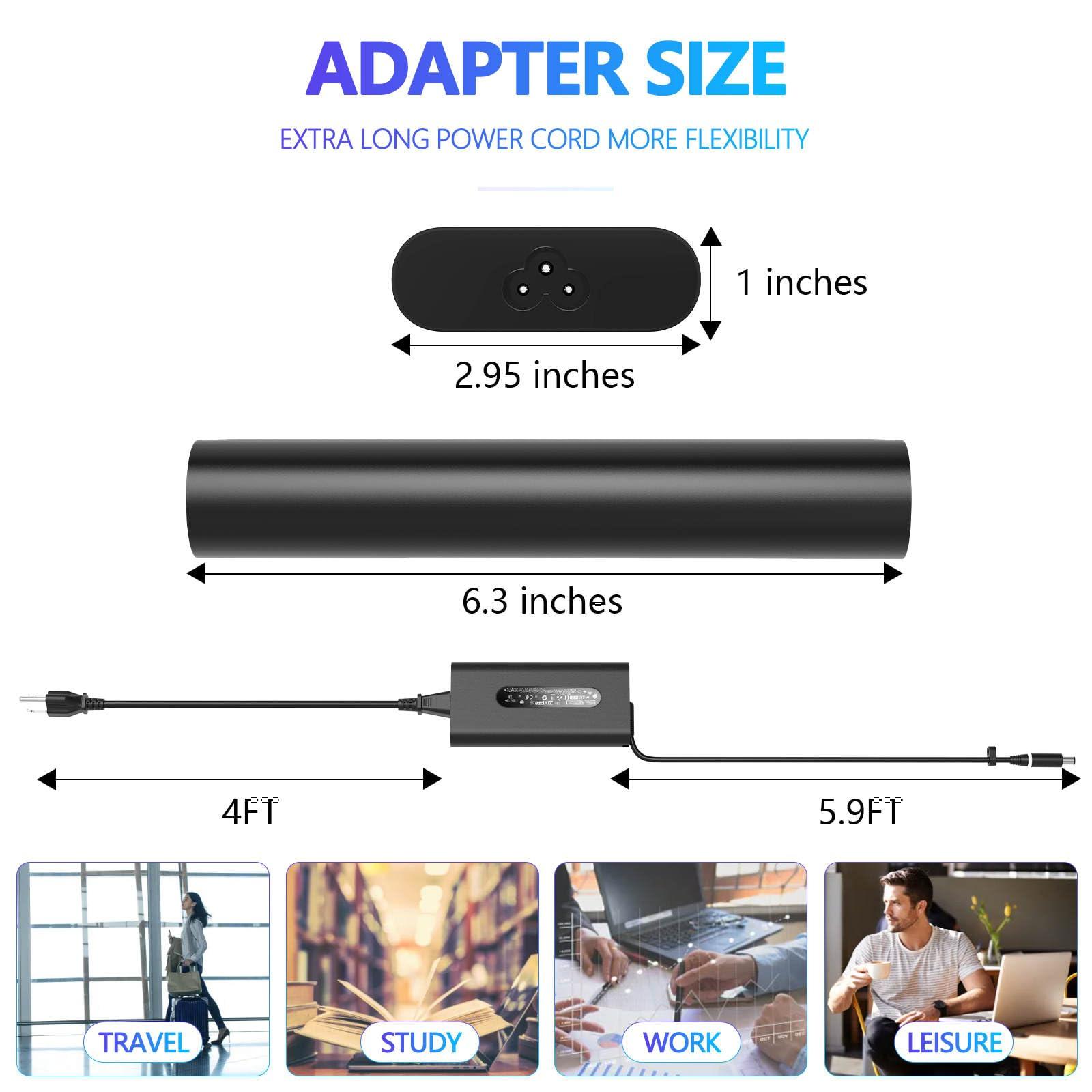 rttwfnr GaN 240W 19.5V 12.31A Slim AC Charger Fit for Dell Alienware M15 R7 X16 X17 R2 X15 R2 M17 R5 Precision 7670 7680 7770 7780 LA240PM200 HA240PM200 DA240PM200 Laptop Supply Power Adapter Cord