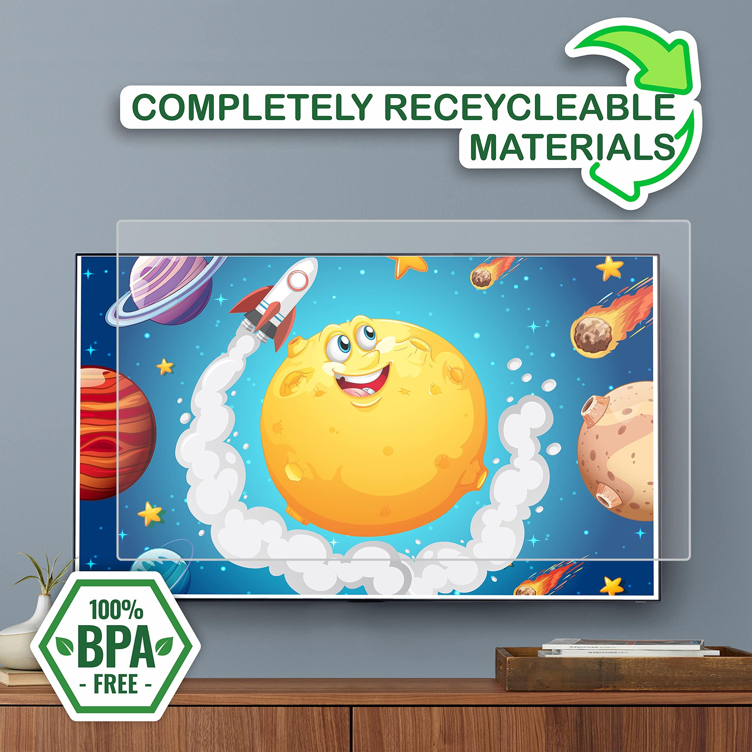 Tv Guard Tv Guard TV Screen protector. Customizable dimensions for all brands. (100 inch) Transparent