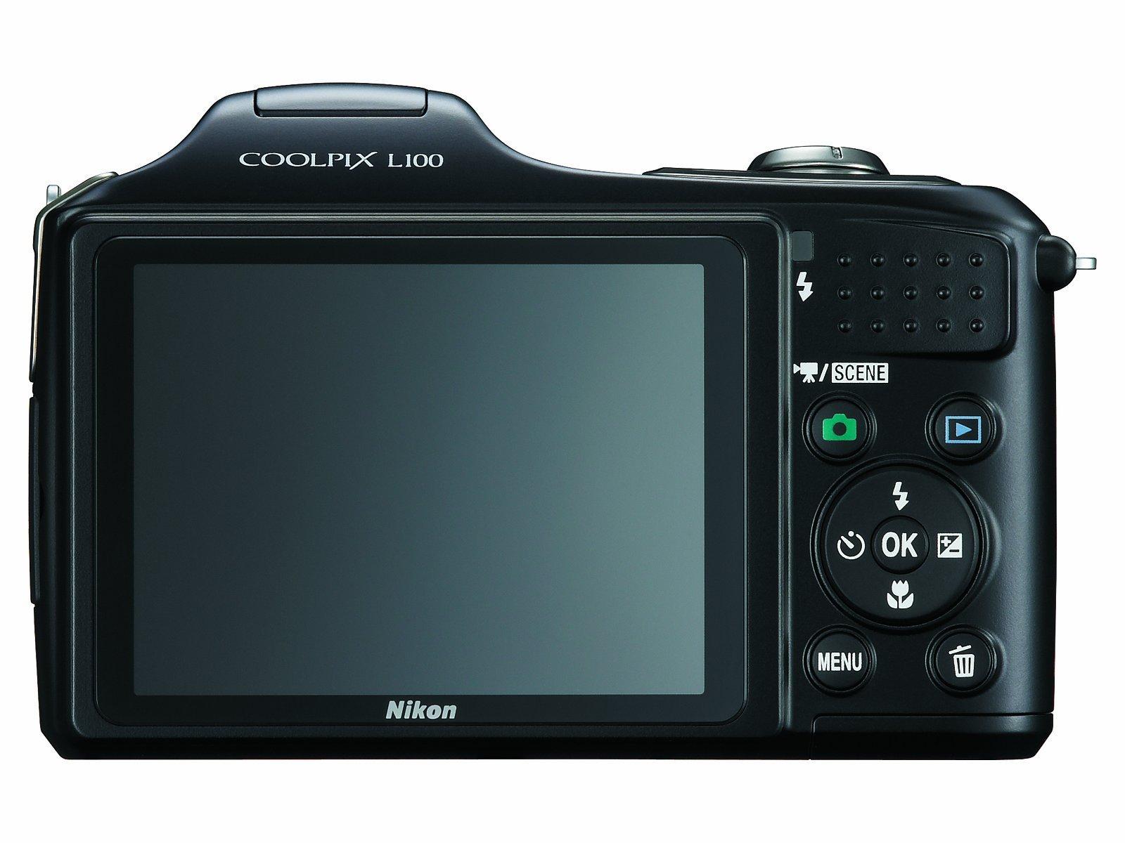 Nikon Nikon Coolpix L100 10 MP Digital Camera with 15x Optical Vibration Reduction (VR) Zoom (Renewed)